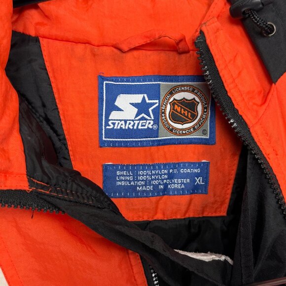 Vintage Starter NHL Philadelphia Flyers Pullover Windbreaker Jacket Size XL - Picture 14 of 15